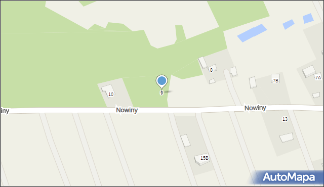 Nowiny, Nowiny, 9, mapa Nowiny