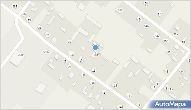 Nowiny, Nowiny, 17a, mapa Nowiny