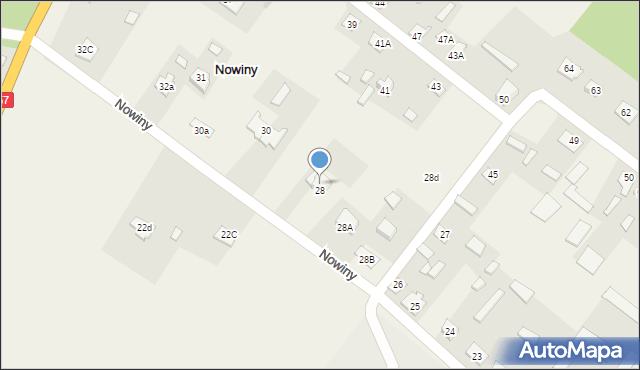 Nowiny, Nowiny, 29, mapa Nowiny