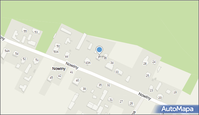 Nowiny, Nowiny, 37, mapa Nowiny