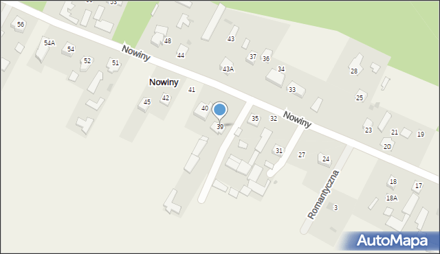 Nowiny, Nowiny, 39, mapa Nowiny
