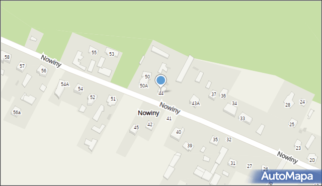 Nowiny, Nowiny, 44, mapa Nowiny