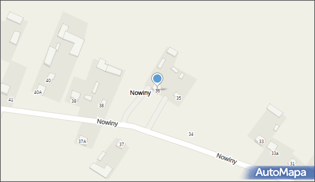 Nowiny, Nowiny, 36, mapa Nowiny