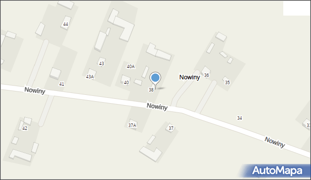 Nowiny, Nowiny, 39, mapa Nowiny