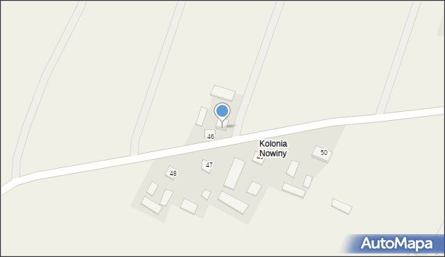 Nowiny, Nowiny, 46A, mapa Nowiny