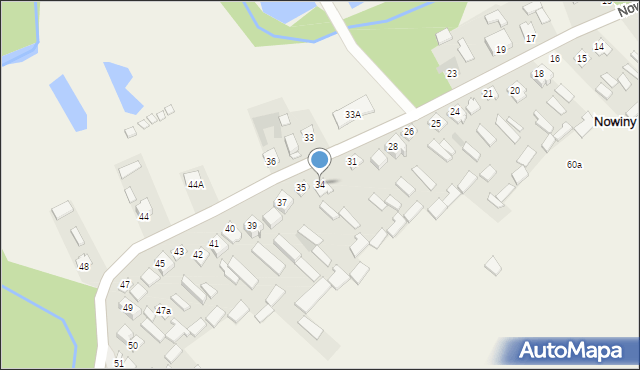 Nowiny, Nowiny, 34, mapa Nowiny