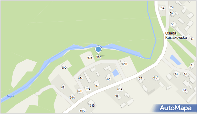 Nowiny, Nowiny, 66c, mapa Nowiny