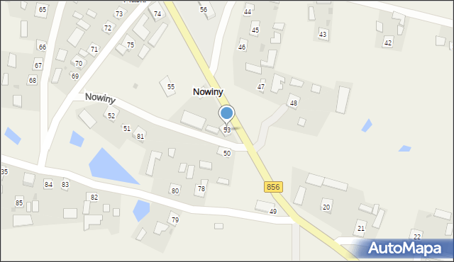 Nowiny, Nowiny, 53, mapa Nowiny