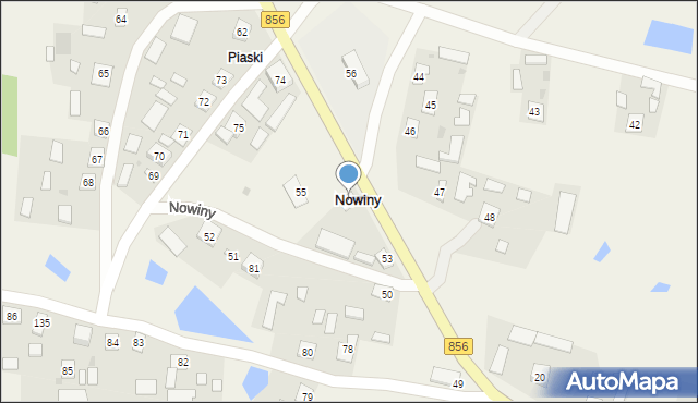 Nowiny, Nowiny, 54, mapa Nowiny