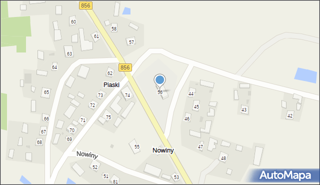 Nowiny, Nowiny, 56, mapa Nowiny