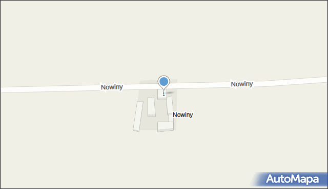 Nowiny, Nowiny, 1, mapa Nowiny