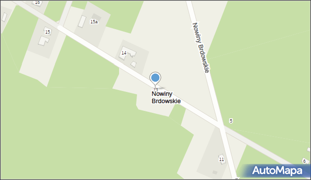 Nowiny Brdowskie, Nowiny Brdowskie, 13, mapa Nowiny Brdowskie