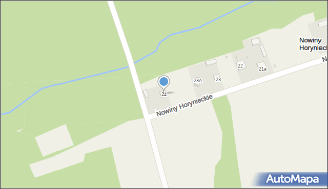 Nowiny Horynieckie, Nowiny Horynieckie, 24, mapa Nowiny Horynieckie