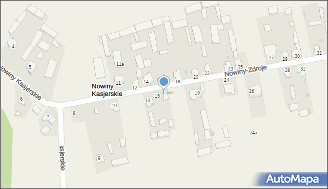 Nowiny Kasjerskie, Nowiny Kasjerskie, 17, mapa Nowiny Kasjerskie