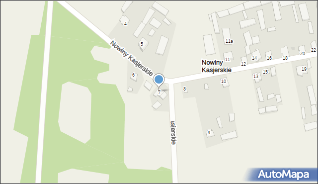 Nowiny Kasjerskie, Nowiny Kasjerskie, 7, mapa Nowiny Kasjerskie