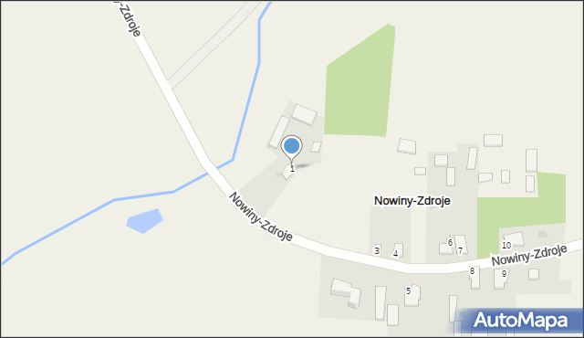 Nowiny-Zdroje, Nowiny-Zdroje, 1, mapa Nowiny-Zdroje