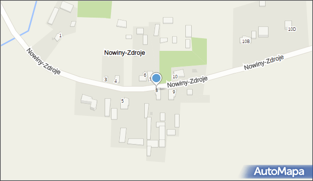 Nowiny-Zdroje, Nowiny-Zdroje, 8, mapa Nowiny-Zdroje