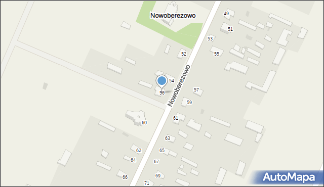 Nowoberezowo, Nowoberezowo, 56, mapa Nowoberezowo