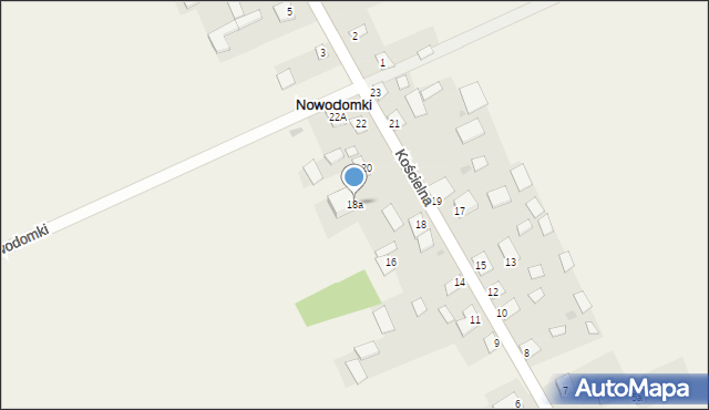 Nowodomki, Nowodomki, 18a, mapa Nowodomki