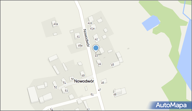 Nowodwór, Nowodwór, 43, mapa Nowodwór