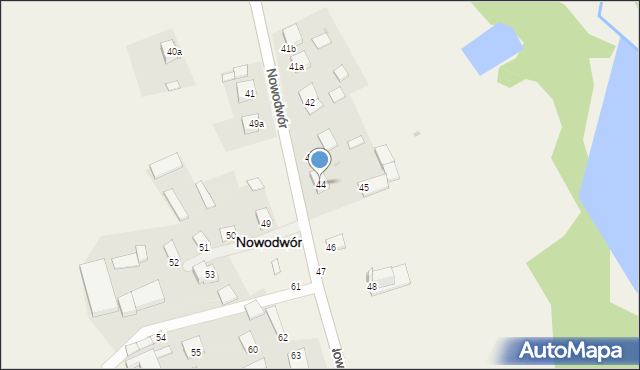 Nowodwór, Nowodwór, 44, mapa Nowodwór