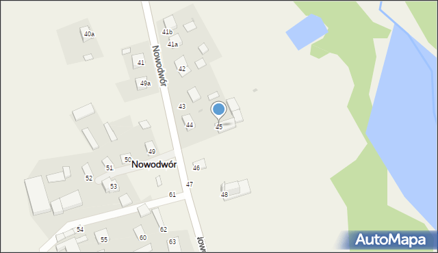 Nowodwór, Nowodwór, 45, mapa Nowodwór