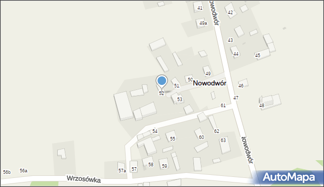 Nowodwór, Nowodwór, 52, mapa Nowodwór