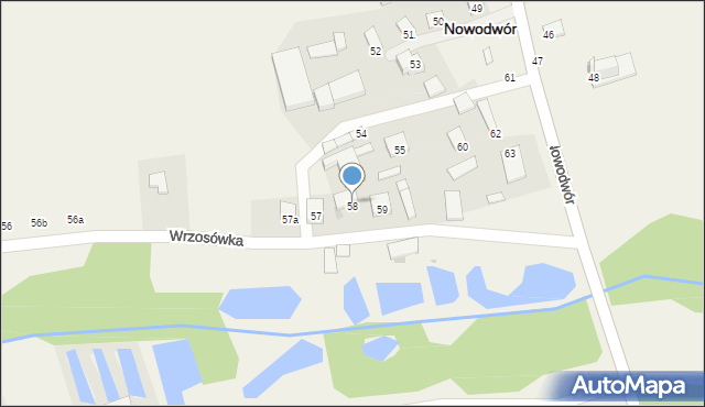 Nowodwór, Nowodwór, 58, mapa Nowodwór