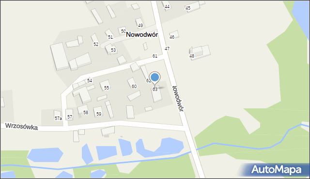 Nowodwór, Nowodwór, 63, mapa Nowodwór