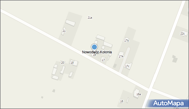 Nowodwór, Nowodwór, 18, mapa Nowodwór