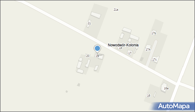 Nowodwór, Nowodwór, 19, mapa Nowodwór