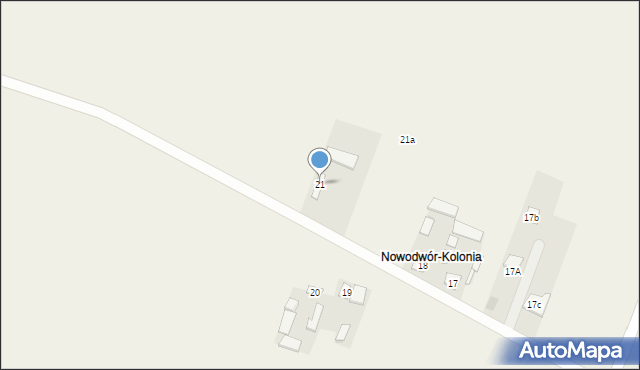 Nowodwór, Nowodwór, 21, mapa Nowodwór