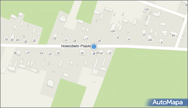 Nowodwór-Piaski, Nowodwór-Piaski, 15, mapa Nowodwór-Piaski