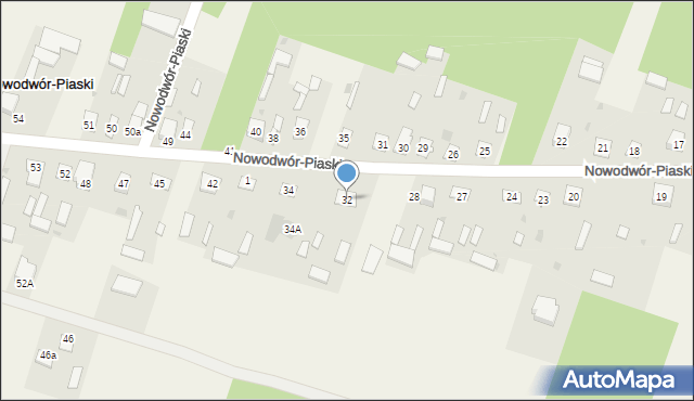 Nowodwór-Piaski, Nowodwór-Piaski, 32, mapa Nowodwór-Piaski