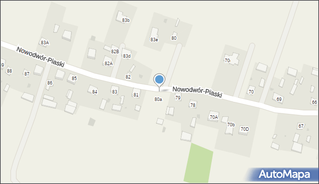 Nowodwór-Piaski, Nowodwór-Piaski, 80, mapa Nowodwór-Piaski