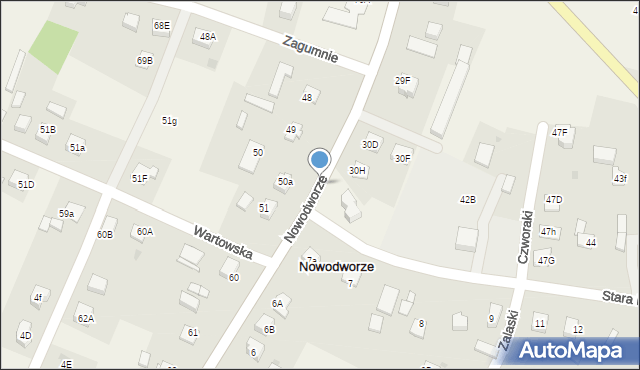 Nowodworze, Nowodworze, 50, mapa Nowodworze