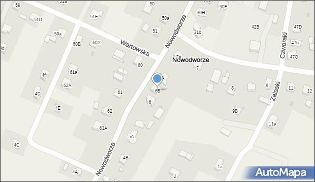 Nowodworze, Nowodworze, 6B, mapa Nowodworze