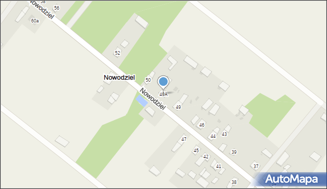 Nowodziel, Nowodziel, 49A, mapa Nowodziel