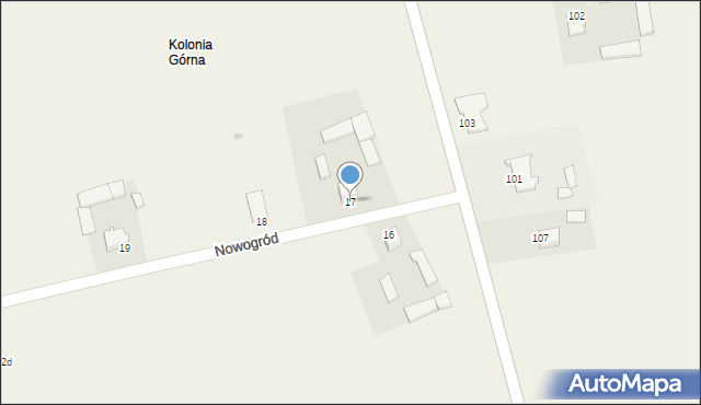 Nowogród, Nowogród, 17, mapa Nowogród