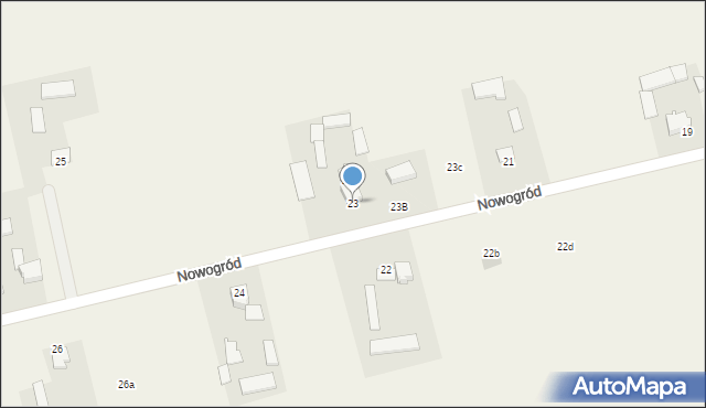 Nowogród, Nowogród, 23, mapa Nowogród