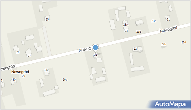 Nowogród, Nowogród, 24, mapa Nowogród