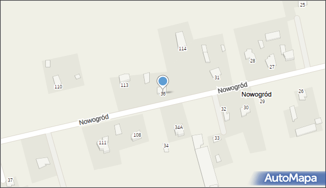 Nowogród, Nowogród, 36, mapa Nowogród