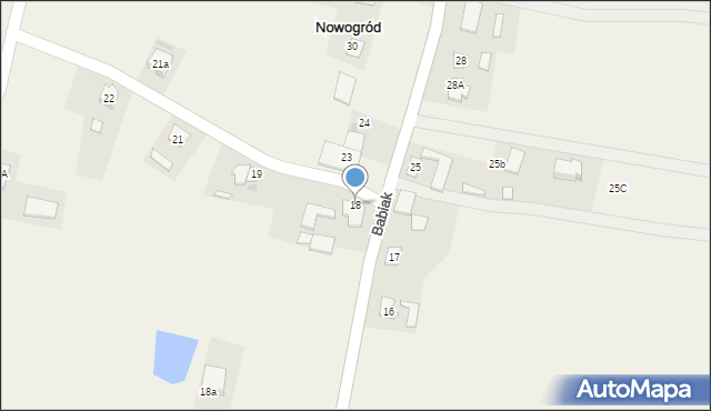 Nowogród, Nowogród, 18, mapa Nowogród