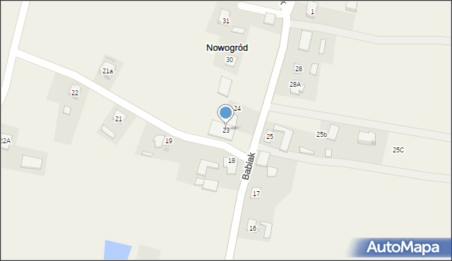 Nowogród, Nowogród, 23, mapa Nowogród