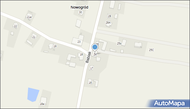 Nowogród, Nowogród, 24, mapa Nowogród