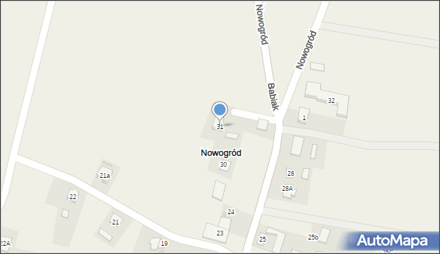 Nowogród, Nowogród, 31, mapa Nowogród