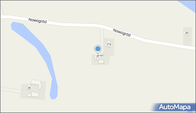 Nowogród, Nowogród, 37, mapa Nowogród