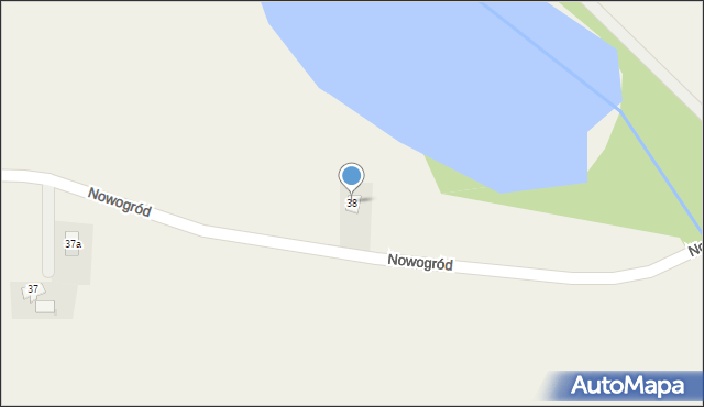 Nowogród, Nowogród, 38, mapa Nowogród