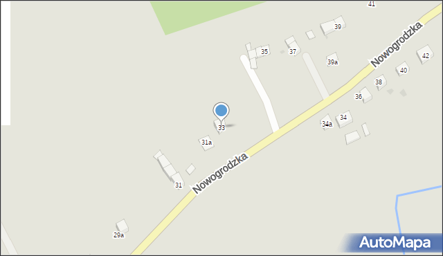 Nowogrodziec, Nowogrodzka, 33, mapa Nowogrodziec