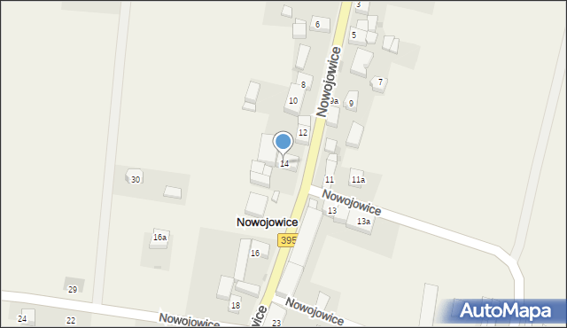 Nowojowice, Nowojowice, 14, mapa Nowojowice